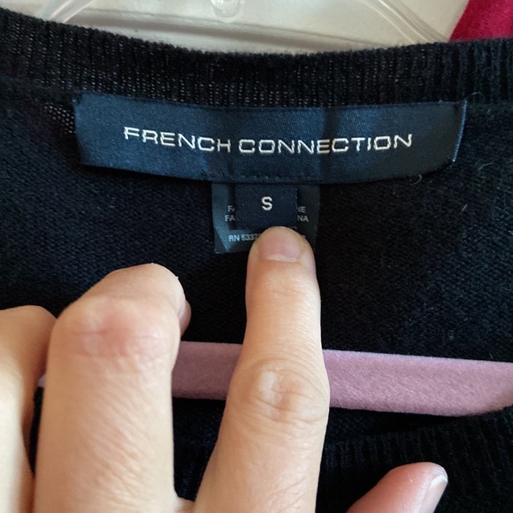 French Connection La vie en sequin detail sweater wool blend in size S - Picture 3 of 11